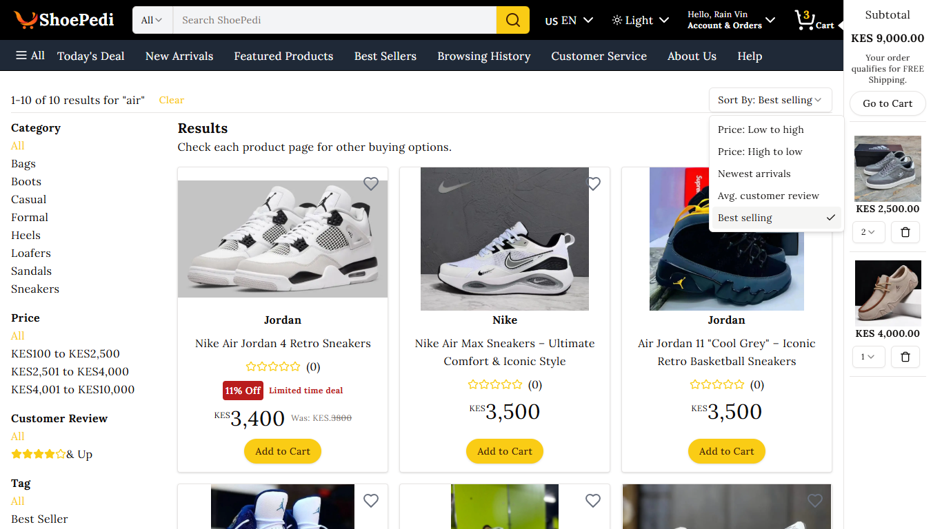 E-Commerce Website